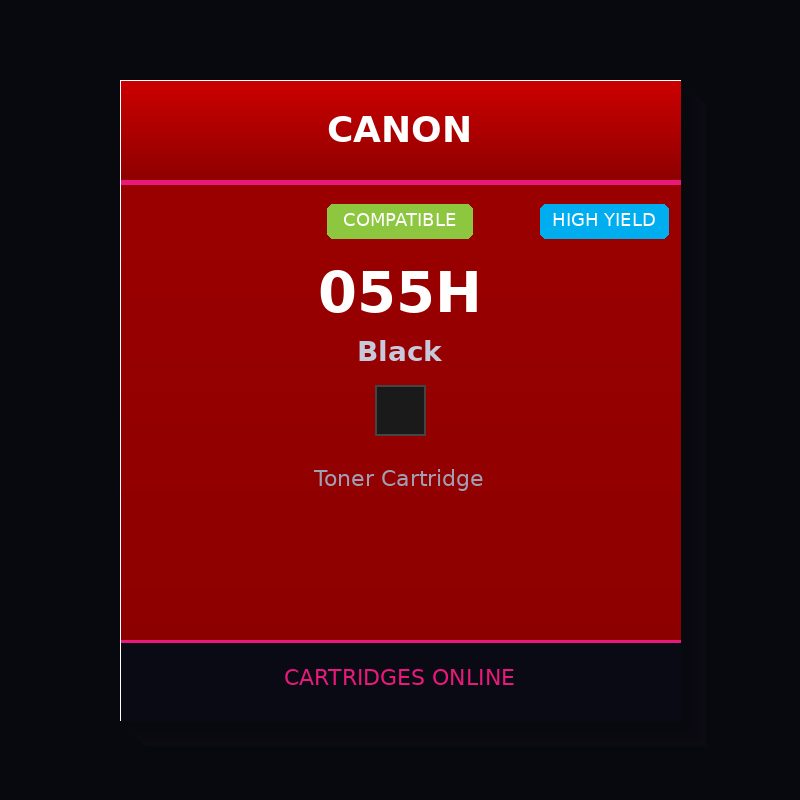 Canon 055H Compatible Black Toner Cartridge - Cartridges Online
