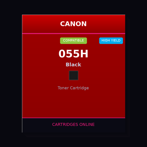 Canon 055H Compatible Black Toner Cartridge - Cartridges Online