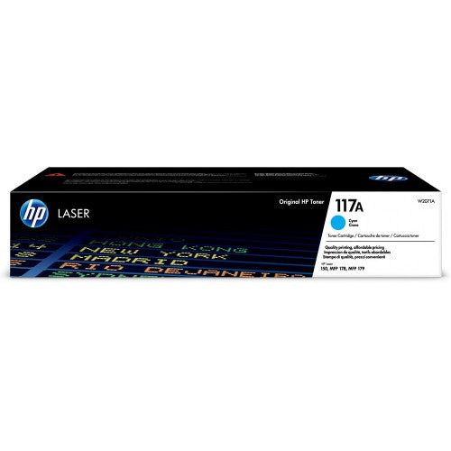 HP W2071A (117A) Toner — Original, Cyan, 700 pages