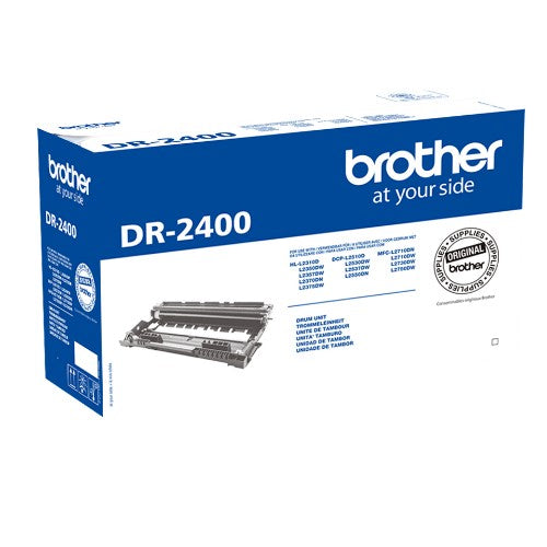 Brother DR2400 Drum Unit — Original, Black, 12,000 pages