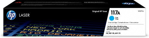 HP W2071A (117A) Toner — Original, Cyan, 700 pages