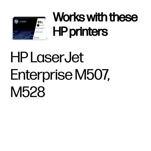 HP CF289X Toner — Original, Black, High Yield, 10,000 pages