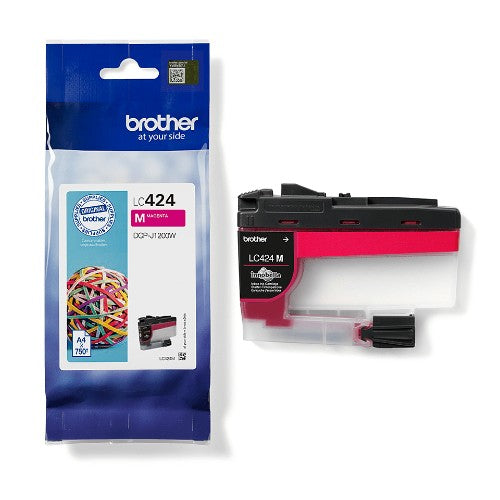 Brother LC424M Ink Cartridge — Original, Magenta, 750 pages