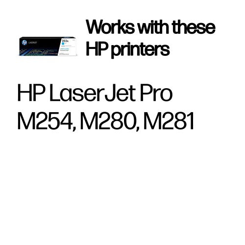 HP CF541A (203A) Toner — Original, Cyan, 1,300 pages