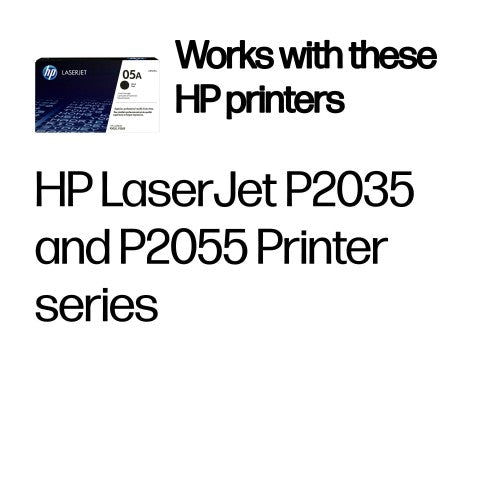 HP CE505A Toner — Original, Black, 2,300 pages
