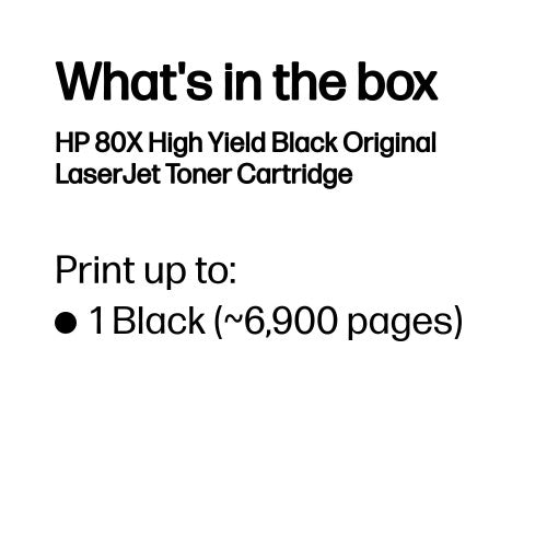 HP CF280X Toner — Original, Black, High Yield, 6,900 pages