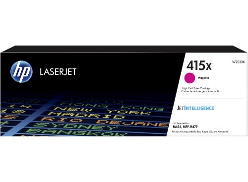 HP W2033X (415X) Toner — Original, Magenta, 6,000 pages