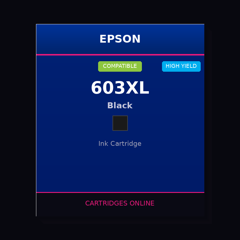 Epson 603XL Compatible Black Ink Cartridge - Cartridges Online