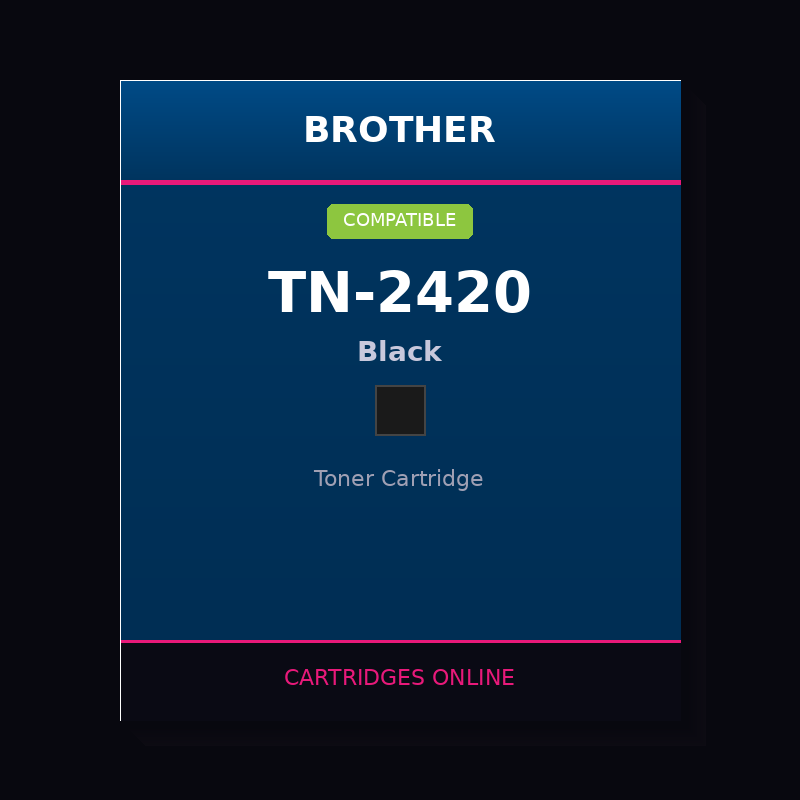 Brother TN-2420 Compatible Black Toner Cartridge