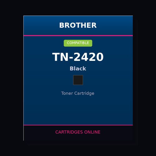 Brother TN-2420 Compatible Black Toner Cartridge