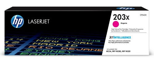 HP CF543X (203X) Toner — Original, Magenta, High Yield, 2,500 pages