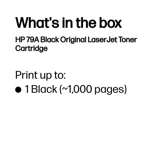 HP CF279A Toner — Original, Black, 1,000 pages