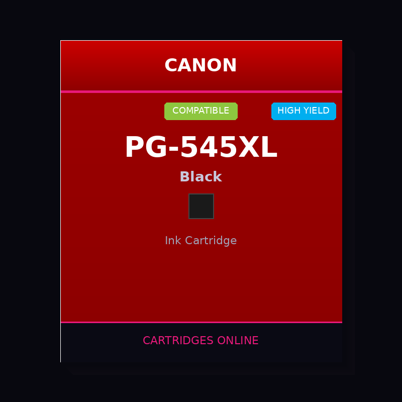 Canon PG-545XL Compatible Black Ink Cartridge - Cartridges Online
