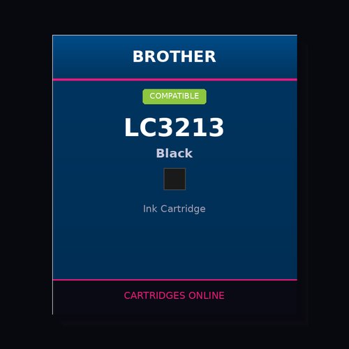 Brother LC3213 Compatible Black Ink Cartridge - Cartridges Online